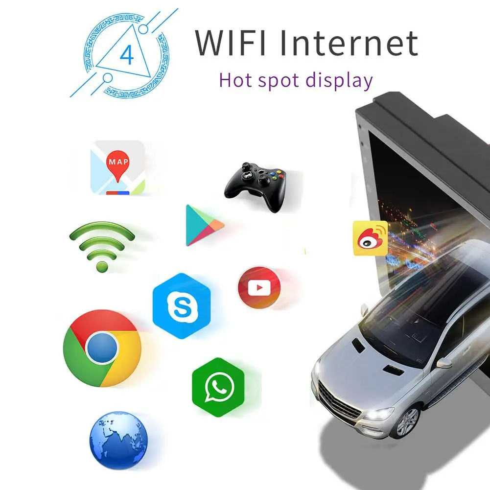Автомобильный мультимедийный плеер 2din Android 8 1 16 ГБ Mp5 стерео GPS навигация радио