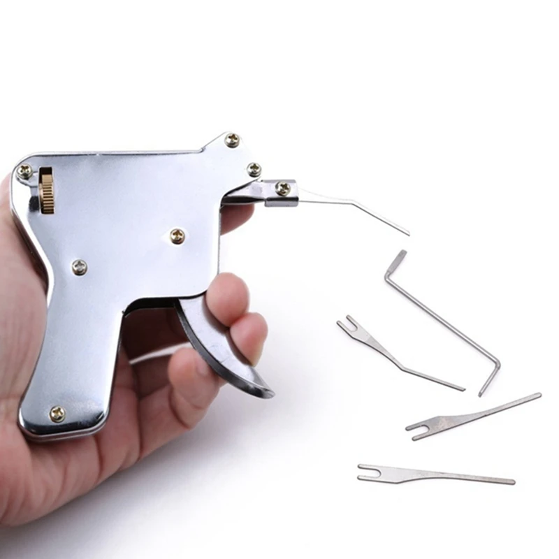 

Strong Steel Lock Picking Tools Set Extractor Training Padlock Open Tools Set Tool Parts Professional Use 5pcs Tip Lock Opener