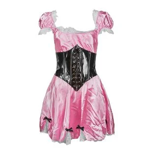 

Temperament and interest clothing Sexy lingerie maid outfit PVC tinted maid uniform Game character suits