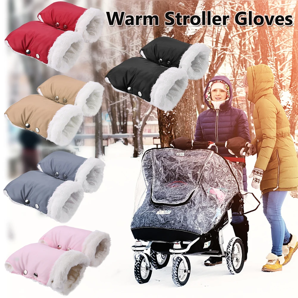 Lowered Stroller Gloves Cart Baby Buggy Mittens Hand-Muff Winter Clutch Waterproof 1-Pair Fleece 6n95BOJKwY3