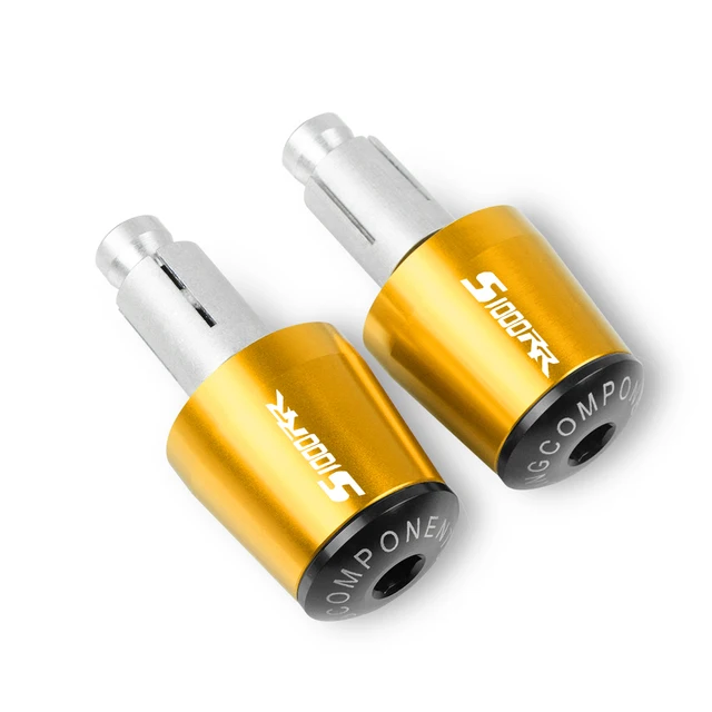 Motorcycle grips Bar End For BMW S1000RR 2009 2010 2011 2012 2013 2014 2015 2016 2017 2018 Handle Handlebar Plug End Cap grip Gold-Black