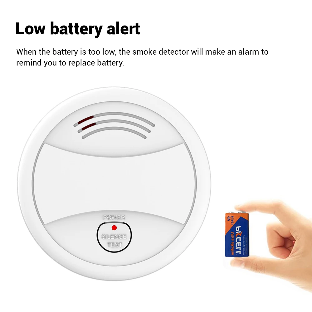 SM05W 4pcs/Lot Smoke Detector Fire Detector WiFi Tuya Smart Life APP Control Alarm Detector Smoke Sensor WiFi Detector Smoke