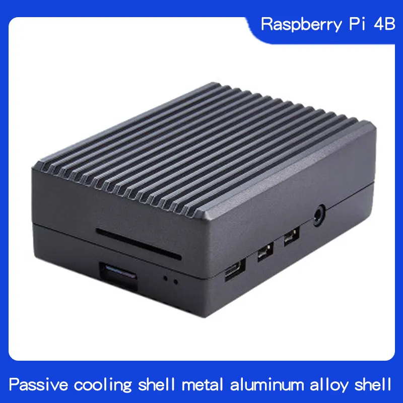 Чехол для Raspberry Pi 4 Модель B черный темно-серый алюминиевый сплав чехол с пассивным