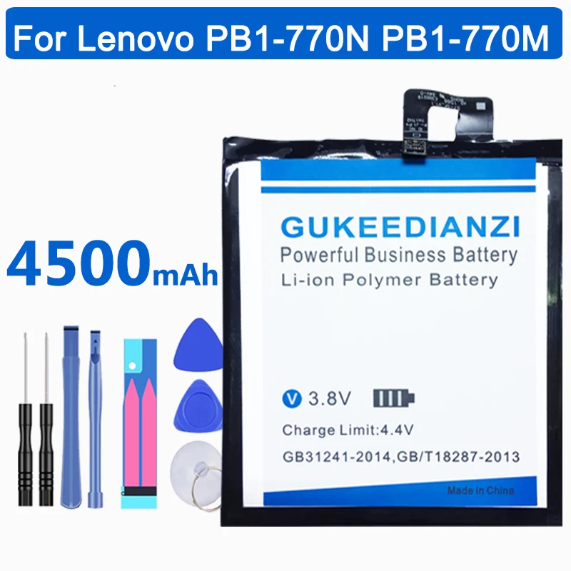 GUKEEDIANZI аккумулятор L14D1P31 4500 мАч для lenovo PB1-770N PHAB Plus, сменные литий-ионные аккумуляторы для ПК