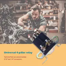 12V 4 Pós Arranque Solenóide Relé de Vasto Âmbito de Aplicação Prática Economia Auto Interruptor Do Relé Do Carro Universal Acessórios(China)