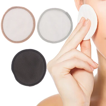 

Reusable Washable Round Bamboo Cotton Cloth Facial Makeup Remover Puff Pads Clean Facial Skin Care