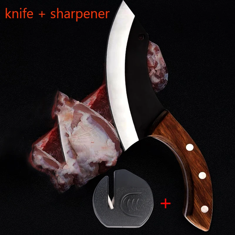 Forged Clad Steel Handmade Boning Knife Chef Slicing Butcher Cleaver Kitchen Knives Meat Tool | Дом и сад