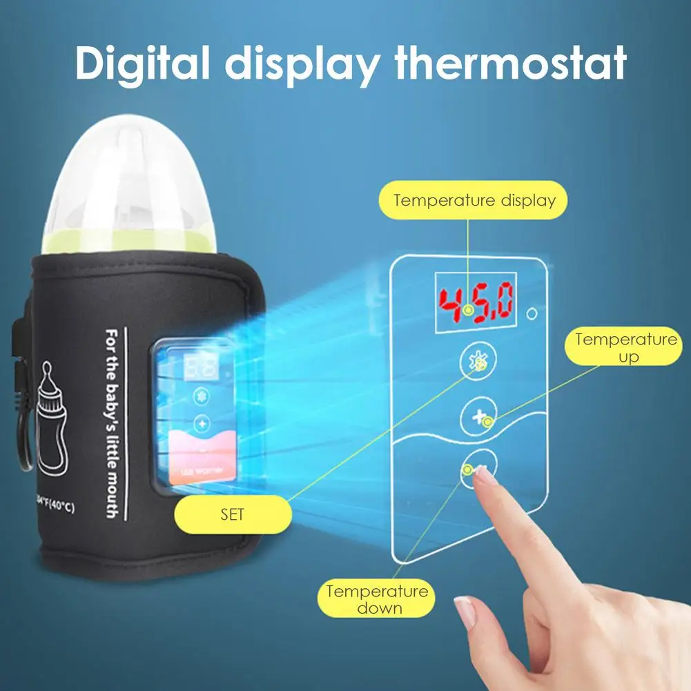 Takyyds Smart Portable Milk Warmer Rechargeable USB Bottle Warmer