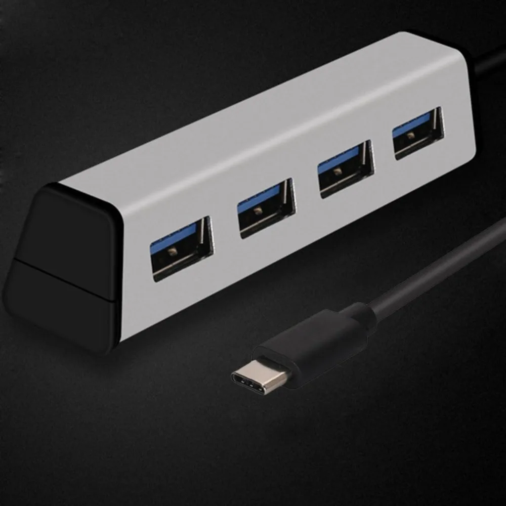 USB 2,0 концентратор Алюминиевый мульти-в-одном кард-ридер концентратор с подставкой для мобильного телефона