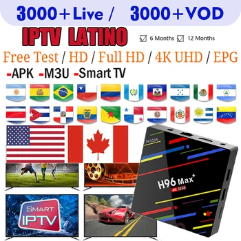 

Android TV Box Portugal Chile USA Canada Latino Iptv 6000+ Live Vods Iptv Subscription Mexico Brazil For Android Box M3u Enigma2