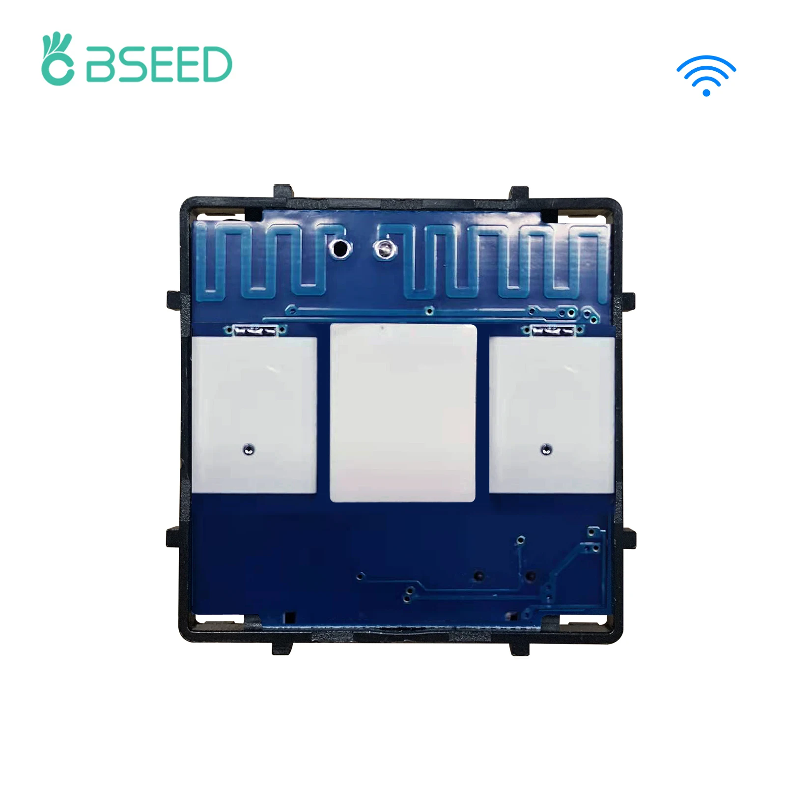 BSEED 단일 라이브 조명 스위치 기능 키, 와이파이 터치 스위치 부품, 구글 알렉사 무선 앱 제어, 중성선 없음, 12 갱, 3 갱