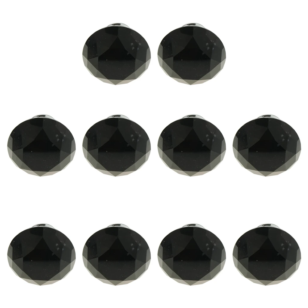 10x Crystal Diamond Shaped Door Handle Cabinet Cupboard Pull Knob Cupboard Knob Furniture Hardware Handle Door Pull Handle