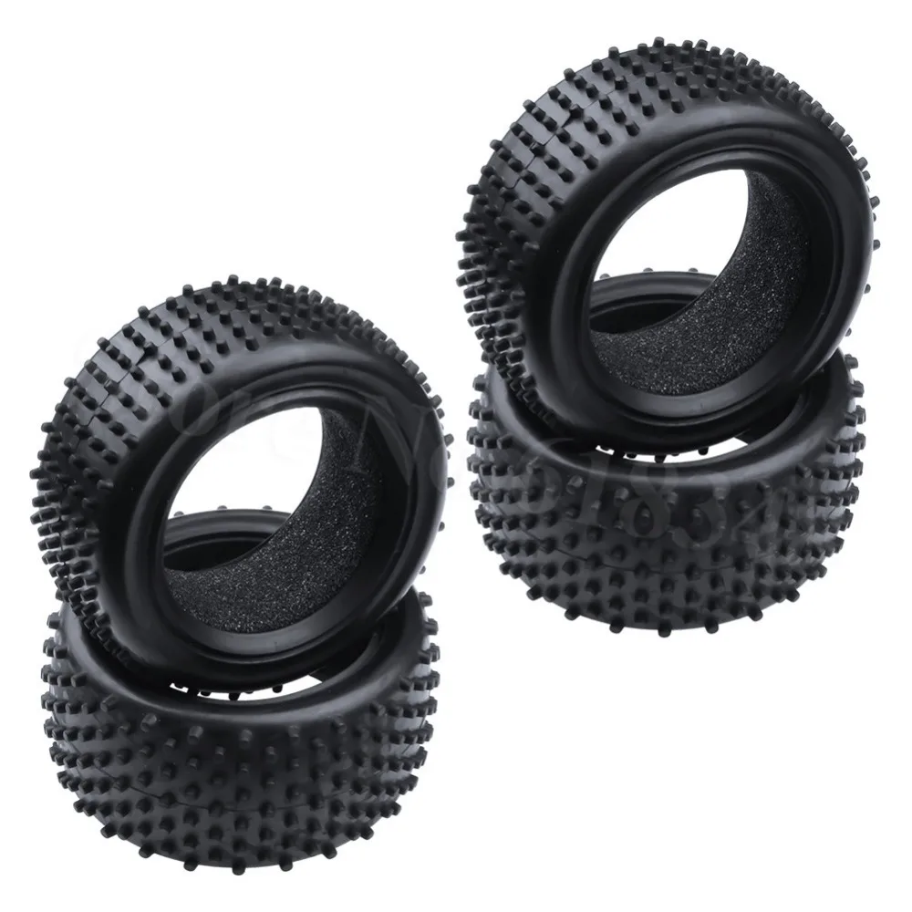4PCS/Lot 2.2 inch RC Off Buggy Front &amp Rear Tires With Foam Inserts OD: 85mm (3.34&quot) For 1:10th Scale Hobby Car Tyres | Игрушки и