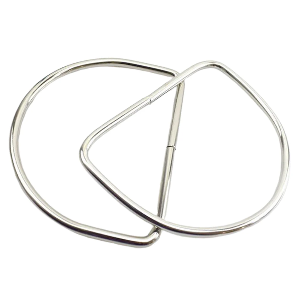 1 Pair Metal Handbag DIY Tote Purse Frame Replacement DIY Handle Accessories