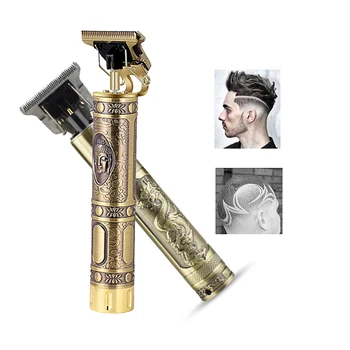 

USB Rechargeable Men's Hair Trimmer Clipper 0mm Baldheaded Cutter Beard Shaving Precision Finishing Hair Cutting Machine Adult