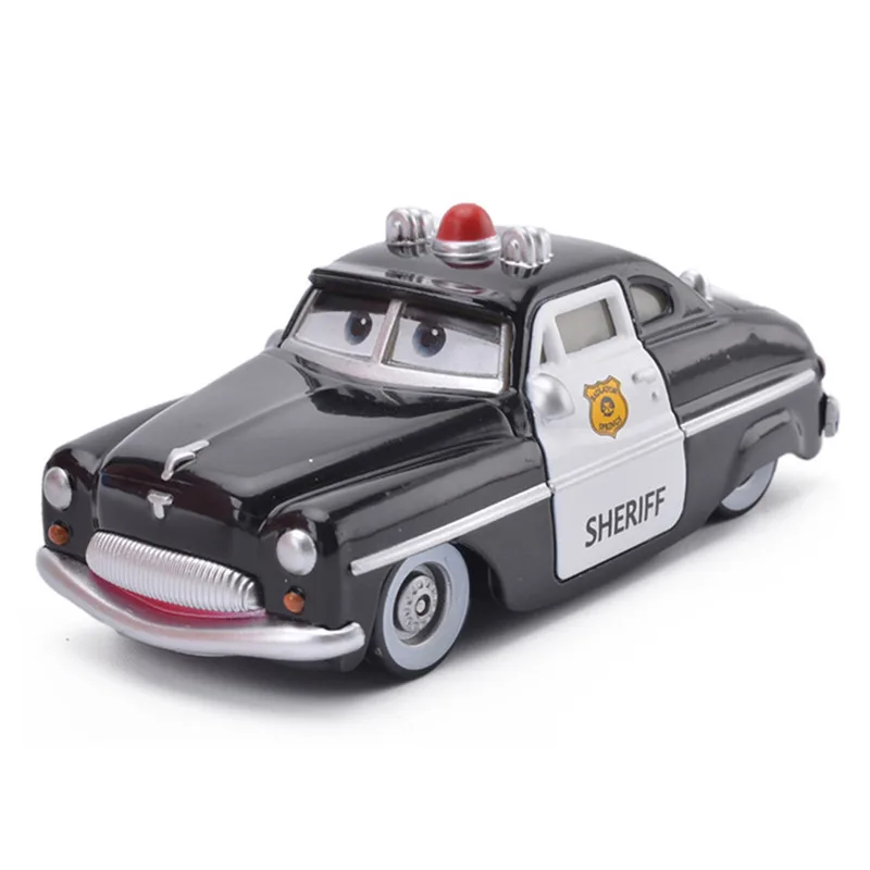 Автомобильный Дисней Pixar машина 3 Lightning McQueen джакон torm Mater 1:55 Diecat металлического сплава Модель автомобиля игрушки Chritma Детские футболки для мальчиков - Цвет: Sheriff