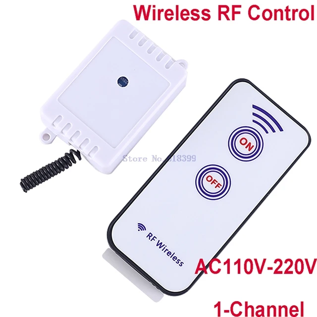

A7-- AC110V-220V 1-Channel Wireless RF Control Switch Module 433MHz with Remote Controller Smart Home