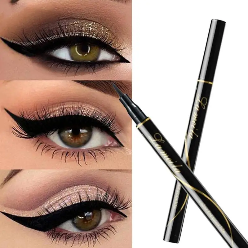 Liquid Eyeliner Pencil Big Eyes Makeup Long-lasting Eye Liner Pen Waterproof Black Make up Smooth Fast Dry Cat Eye Cosmetic Tool