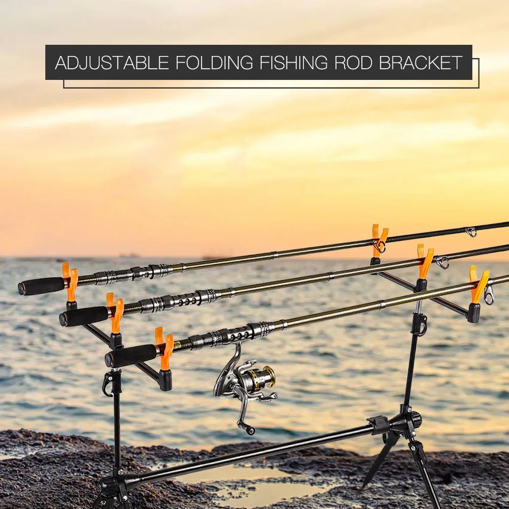 LIXADA RETRACTABLE CARP Fishing Rod Pod Stand Holder Fishing Pod