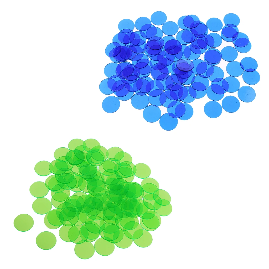 1000 поликарбонатная прозрачная бинго фишки 3/4 дюймов фишки для покера для бинго покер Настольная игра карты, казино аксессуары