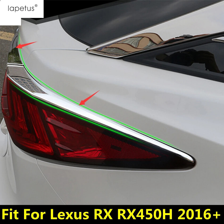 

For Lexus RX RX450H 2016 -2020 Accessories Chrome Rear Trunk Tail Light Lamp Eyebrow Eyelid Decoration Molding Strip Cover Trim