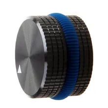 Твердые Алюминий Мощность регулятор для усилителя потенциометр энкодер аудио регулятор громкости 25x15,5 мм