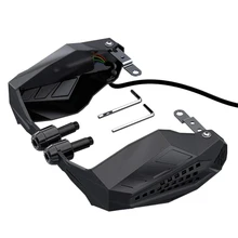 Motorcycle Hand-Guards Protector Led Light Motorbike Motocross Falling Protection Baffle Waterproof Universal Windshield Hood