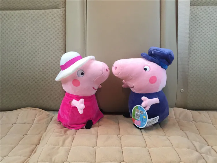 30 см Свинка Пеппа дедушка бабушка Peppa Джордж плюшевый медведь динозавр плюшевые игрушки Дети День рождения рождественские подарки