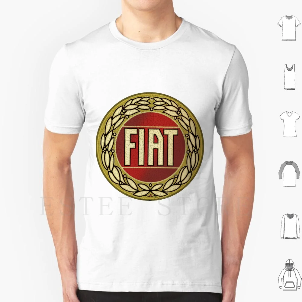 Fiat Logo T Shirt Cotone Uomo Stampa Fai Da Te Multipla Abarth 595 Fiat Talento Fiat 127 Fiat Decesimo Fiat Coupé Fiat 128 Fiat