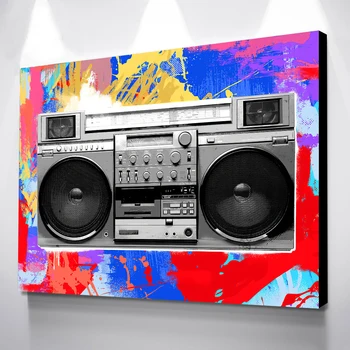 

Retro Posters Canvas Oil Painting Radio Wall Art Prints Canvas Drop Shipping Wall Pictures For Living Room Poster Vintage