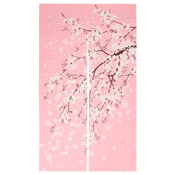 

Japanese Artistic Style Sakura Door Curtain for Home Kitchen Door Decor