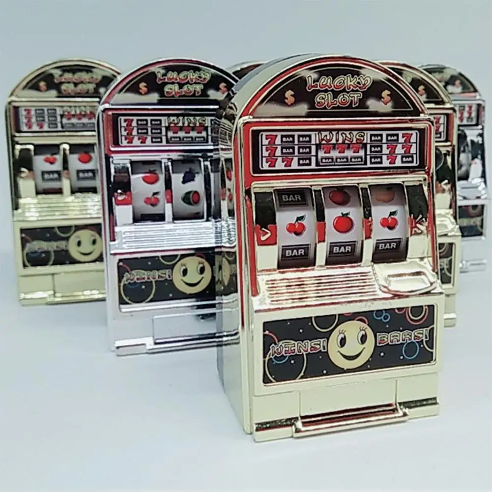 

Kuulee Children Adult Mini Casino Slot Machine Fruit Relieve stress Anxiety Boredom Decompression Lucky Jackpot Toy Color Random