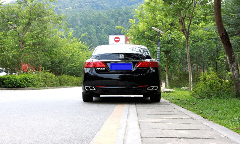 Автомобильный стайлинг хвост горло выхлопная труба для Honda Accord-17 выхлопная труба автомобиля выхлопная труба крышка глушитель наконечник аксессуары