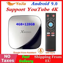 Android 9,0 ТВ приставка 4 Гб ОЗУ Макс 128 Гб ПЗУ 64 Гб RK3318 4 ядра 5G двойной Wi-Fi 2G16G телеприставка YouTube Smart медиаплеер X88 pro