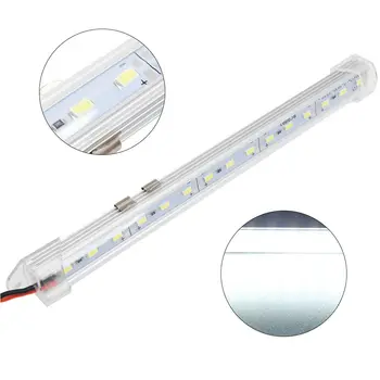 

Car Light Strip Bar 12V 15 LED Interior PC Transparent Cover Caravan Van Trailer Boat Work light bar Camper Car Accessories