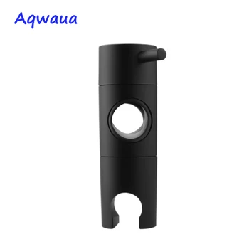 

Aqwaua Black Hand Held Shower Head Holder for Slider Bar 20-25mm Height Angle Adjustable Sprayer Holder Shower Replacement Part
