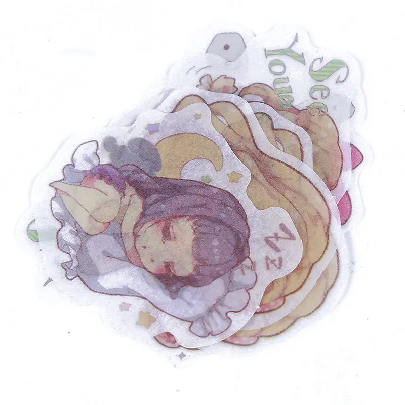 Selling Meng Loli 40 шт./упак. Kawaii для девочек серии Упаковка наклеек дневник вручную учетной записи украшения Скрапбукинг наклейки канцелярская этикетка наклейки - Цвет: Selling Meng Loli