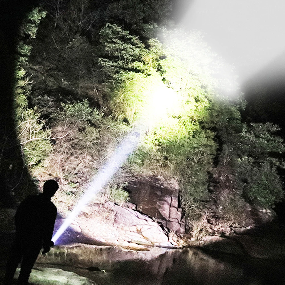  Bright most powerful XHP70.2 LED flashlight super large aluminum cup lamp head long-range torch use - 4000224480636