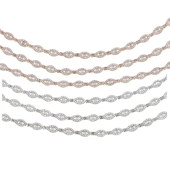 

rose gold silver color clear cubic zirconia cute lovely evil eye charm bracelet necklace lucky turkish evil eye jewelry set