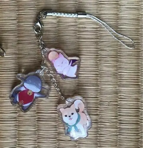 3pcs Finall Fantasy XV FF15 Noctis Prompto Igniz MOGLI акриловый брелок для ключей редкий кошелек крутая креативная цепочка для ключей крючок - Цвет: 3pcs