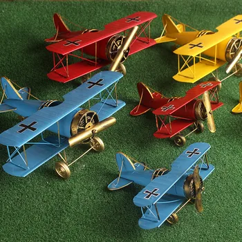 

Aircraft Figurine Crafts Energy Aircraft Metal Iron Miniature Decoration Accessories Gift for Children Home Decor
