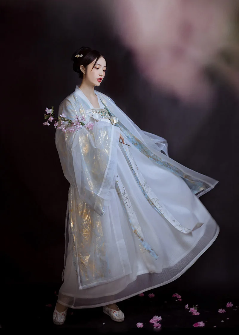 New Chinese Traditional Women Hanfu Dress Hanfu Folk Dance Clothing Fairy Princess Dresses Tang Dynasty Ancient Costume SL1242 - Цвет: 6 meters style 2