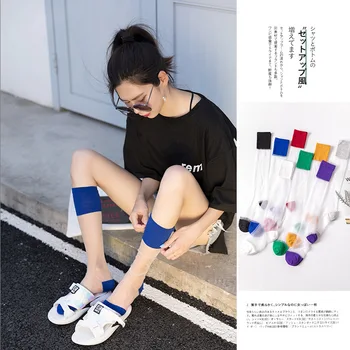 

Summer tide card stockings women's socks cotton casual wild card silk women's socks breathable wild ladies socks