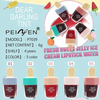 

5pcs New Korean Ice Cream Lip Tint Makeup Liquid Lipstick Moisturizing Gloss Lasting Lipgloss Waterproof Makeup Lip Cosmeti M8Y6