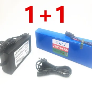 

7S4P 24v li ion battery pack 29.4v 28Ah electric bicycle motor ebike scooter 18650 lithium rechargeable batteries+charger