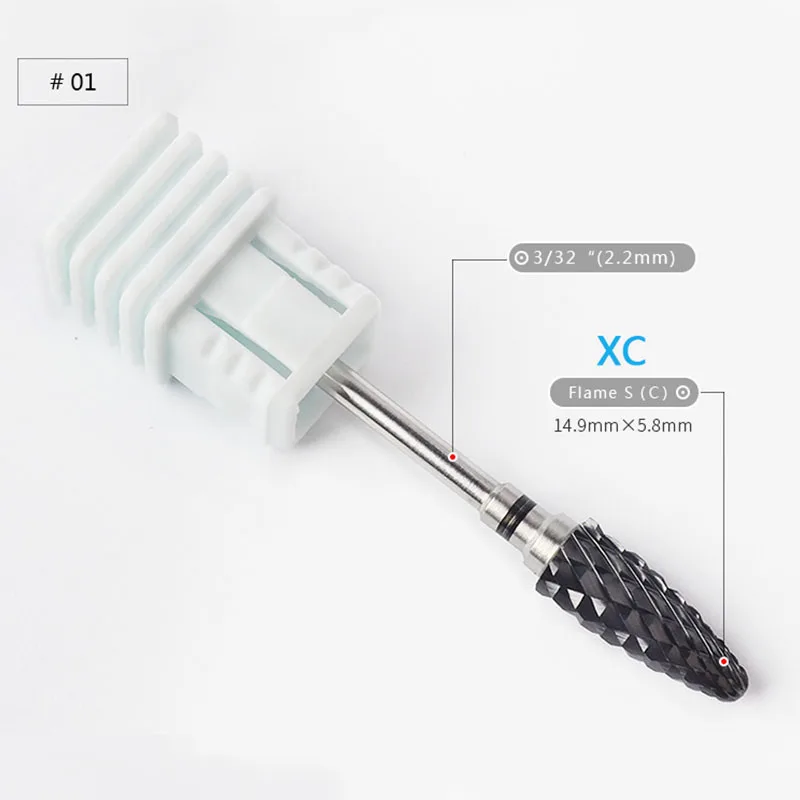 New Nail Art High Quality Ceramic Grinding Head Electric Nail Black Polishing Head Tool Manicure Unloading Accessories L