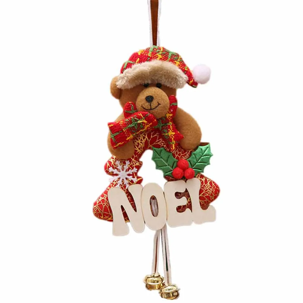 1 шт., Рождественская подвесная подвеска с надписью Wooen, украшение для домашнего интерьера, елочные украшения, праздничные милые подарки для украшения окна#45 - Цвет: C