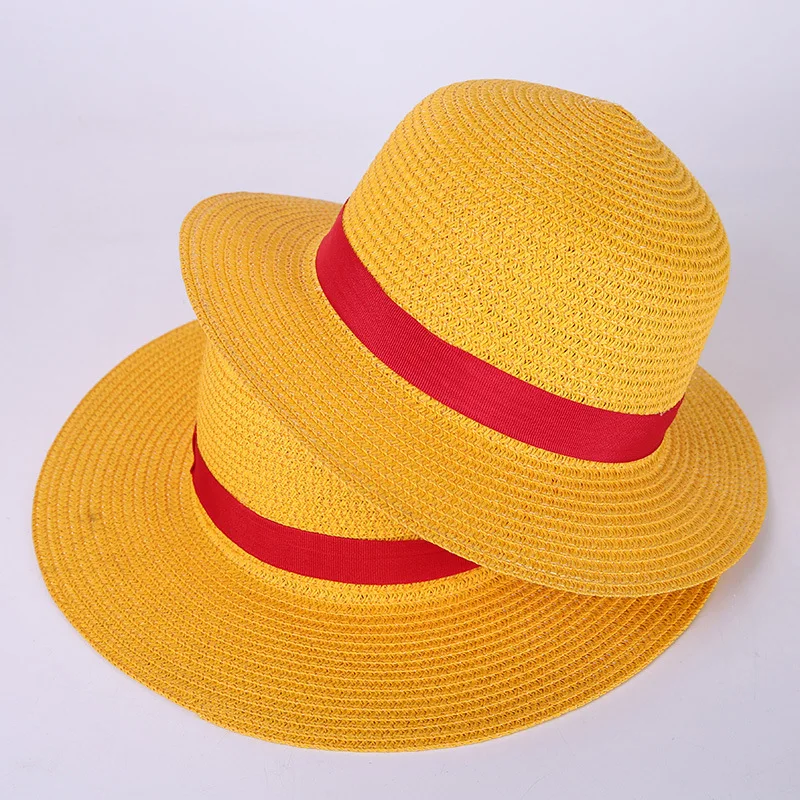 Аниме One Piece Luffy Cosplay Straw Boater шапочка для пляжа Хэллоуин Солнцезащитная шляпа|anime