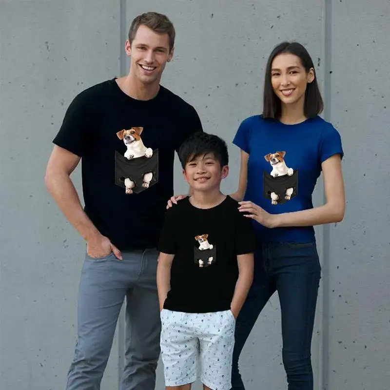 

Funny Jack Russell Terrier Pocket Mid Classic Dog t-shirt s-27xl Anti-Wrinkle Oxford Super men and women tshirts