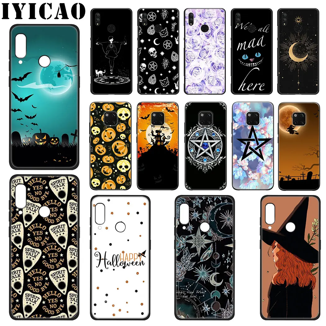 

IYICAO Halloween Magic witch Soft Silicone Case for Huawei Mate 20 10 Lite Pro Nova 5i 4 3i 3 2i 2 Lite Case